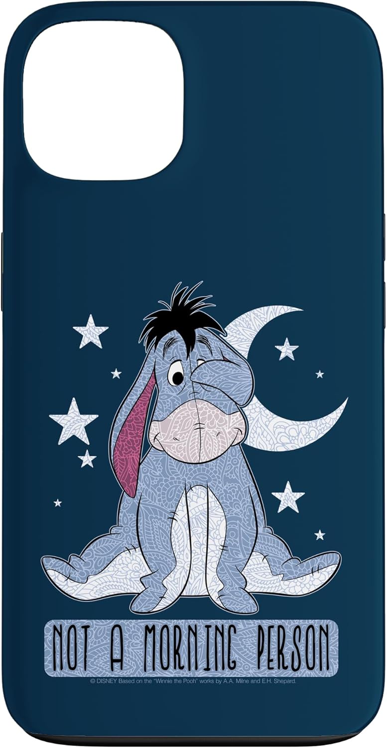 Funda para iPhone 13 Disney Winnie The Pooh Eeyore Not A Morning Person