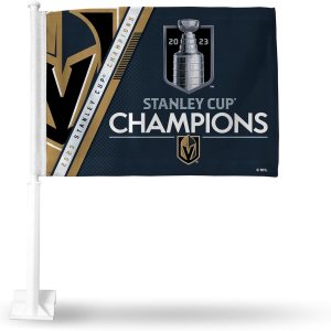 Rico Industries NHL Hockey Stanley Cup Champions – Bandera de coche de doble cara  16 x 19 pulgadas  Poste fuerte que se engancha en el Rico Industries NHL Hockey Stanley Cup Champions – Bandera de coche de doble cara  16 x 19 pulgadas  Poste fuerte que se engancha en el