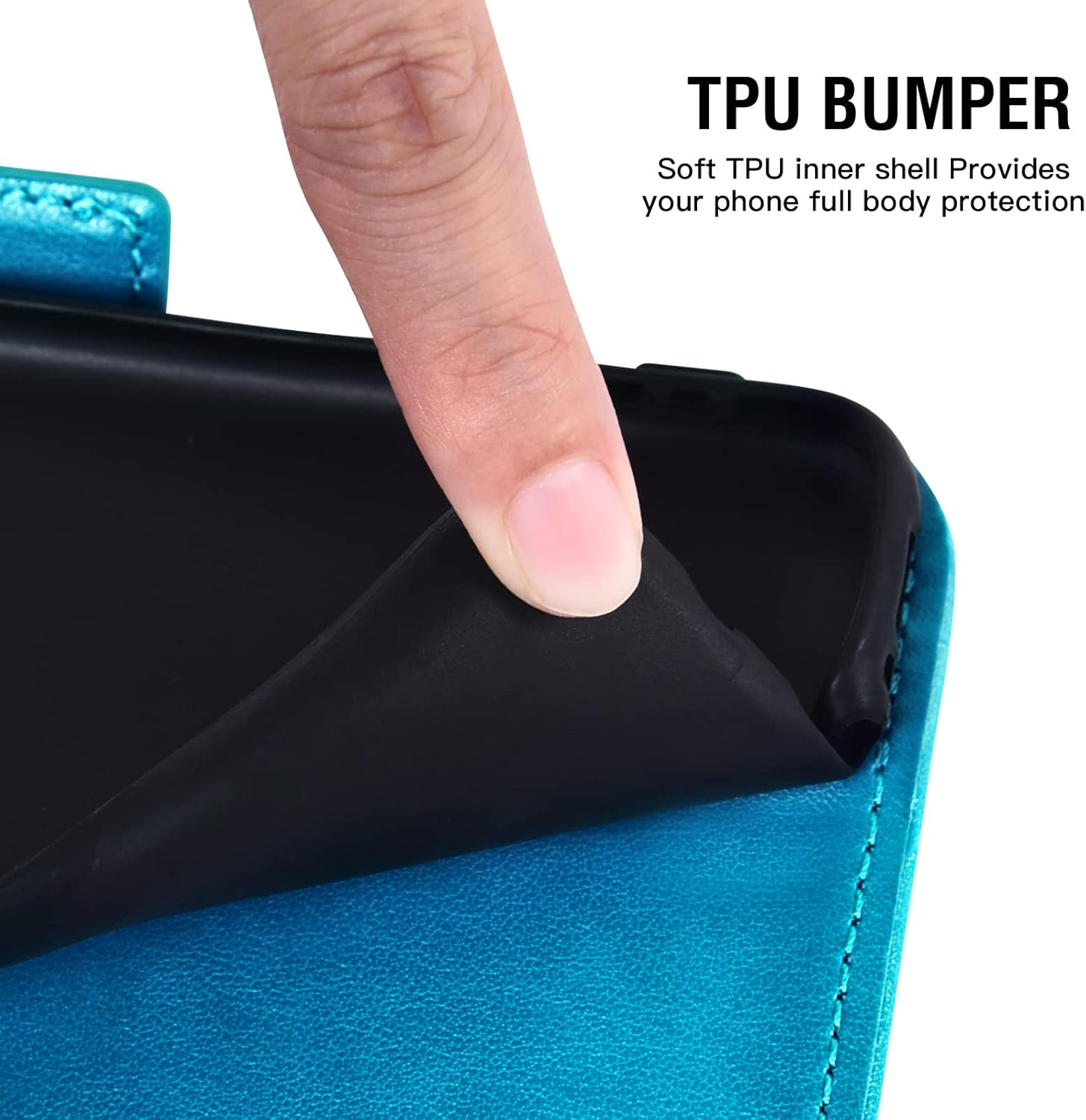 Asuwish Funda para teléfono Cloud Mobile Stratus C7 con protector de pantalla de vidrio templado y soporte de tarjeta de crédito con tapa de cuero,
