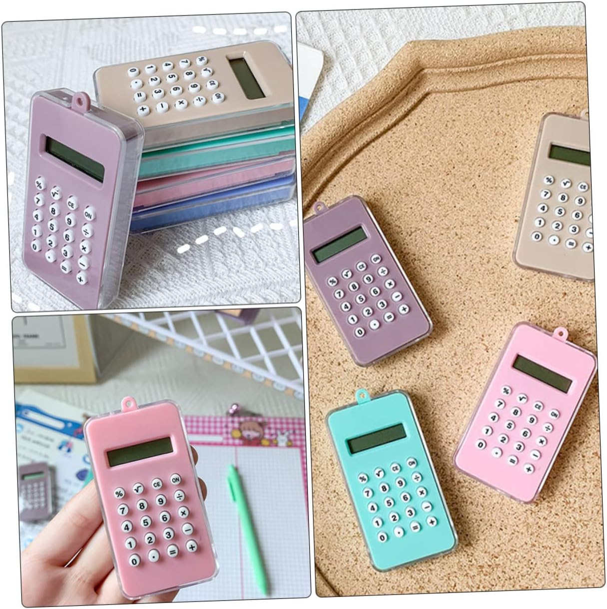 Tofficu Calculadora de bolsas de regalo, 2 unidades, relleno de bolsas de golosinas, rellenos para niños, estudiantes, relleno de computadora para