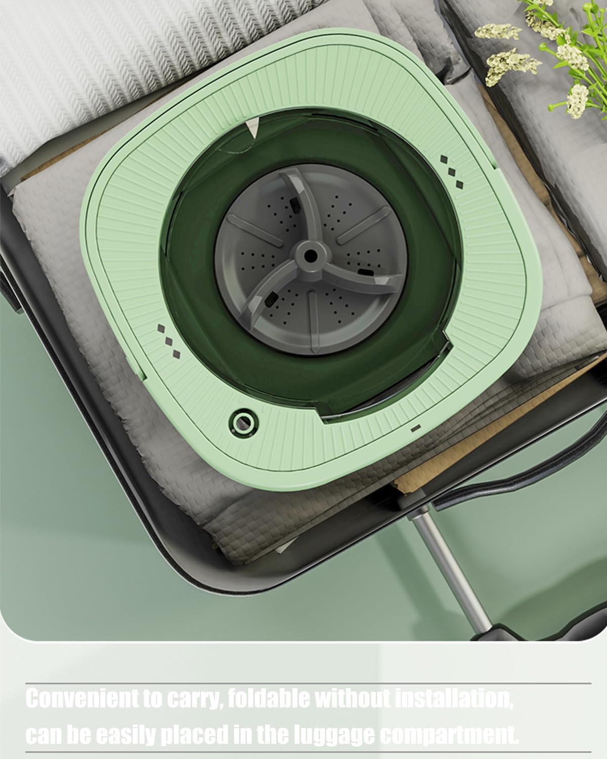 portable washing machine,mini washing machine9Litre large capacity foldable washing machine,washing machine suitable for Travel, RV, Camping, Home