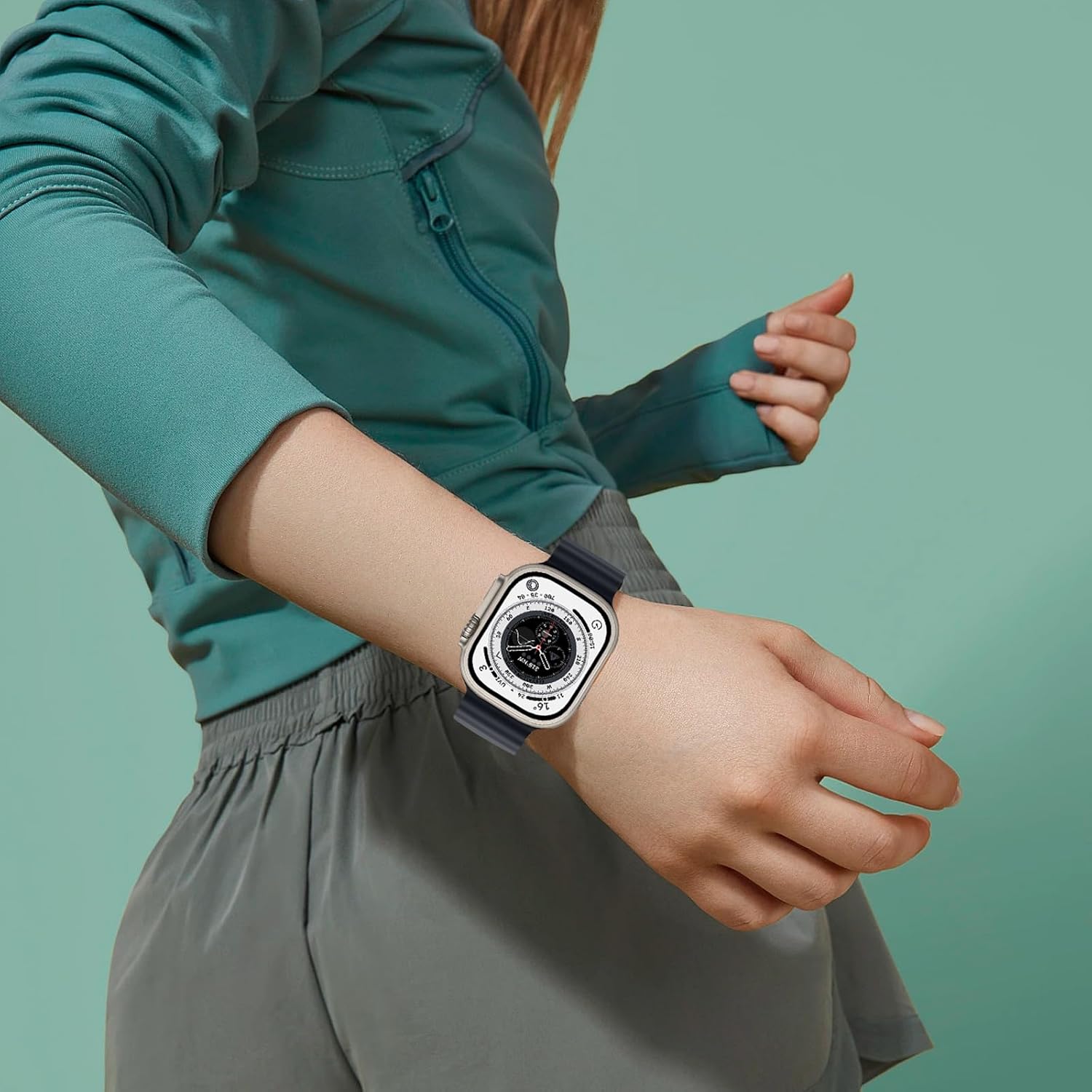 Correas de océano compatibles con Apple Watch Band 1.496 in 1.575 in 1.614 in 1.654 in 1.732 in 1.772 in 1.929 in