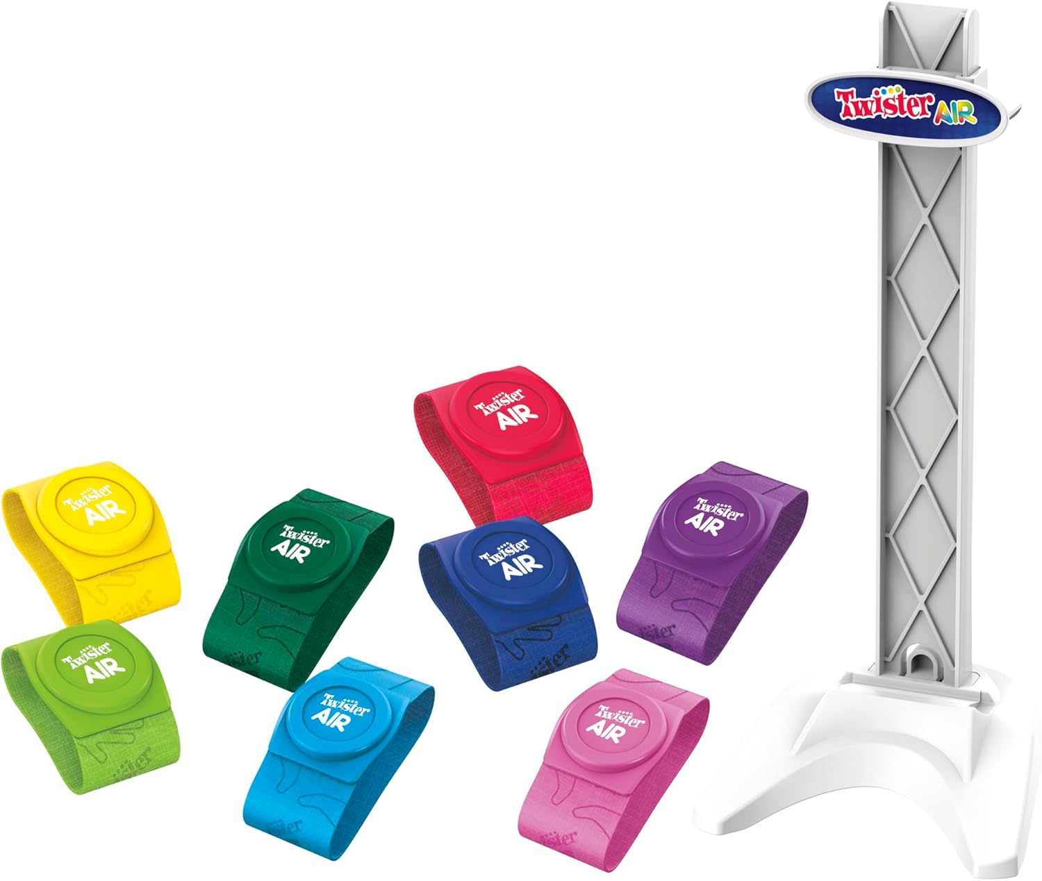 Hasbro Gaming Twister Air Game  AR App Play Game with Wrist and Ankle Bands  Links to Smart Devices  Active Party Games for Kids and Adults  Ages 8+