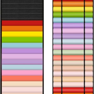 TECKWRAP Soporte de rollo de vinilo, organizador de almacenamiento de rollos de vinilo, negro de doble cara para montaje en pared con 44 TECKWRAP Soporte de rollo de vinilo, organizador de almacenamiento de rollos de vinilo, negro de doble cara para montaje en pared con 44