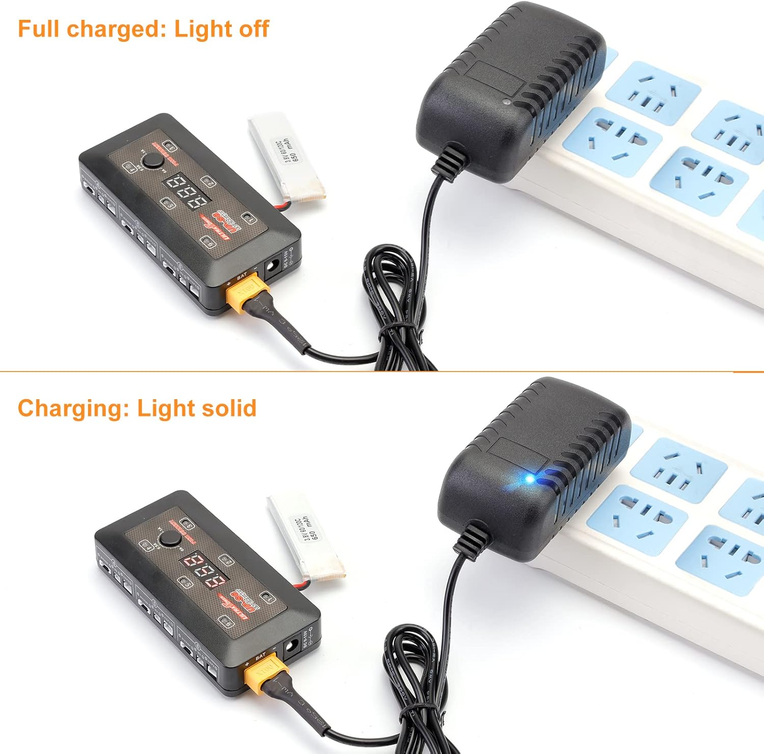 Crazepony Adaptador de corriente de CA a CC 12V 3A XT60 enchufe para RC LiPo cargador de batería cargador de equilibrio como cargador UP-S6
