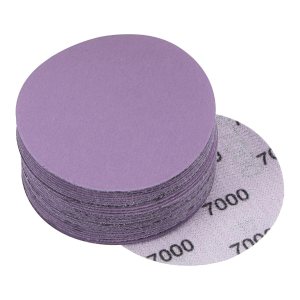uxcell 30 discos de lijado morados de 3 pulgadas, 7000 granos, gancho y bucle, papel de arena profesional de óxido de aluminio, pulido húmedo y seco uxcell 30 discos de lijado morados de 3 pulgadas, 7000 granos, gancho y bucle, papel de arena profesional de óxido de aluminio, pulido húmedo y seco
