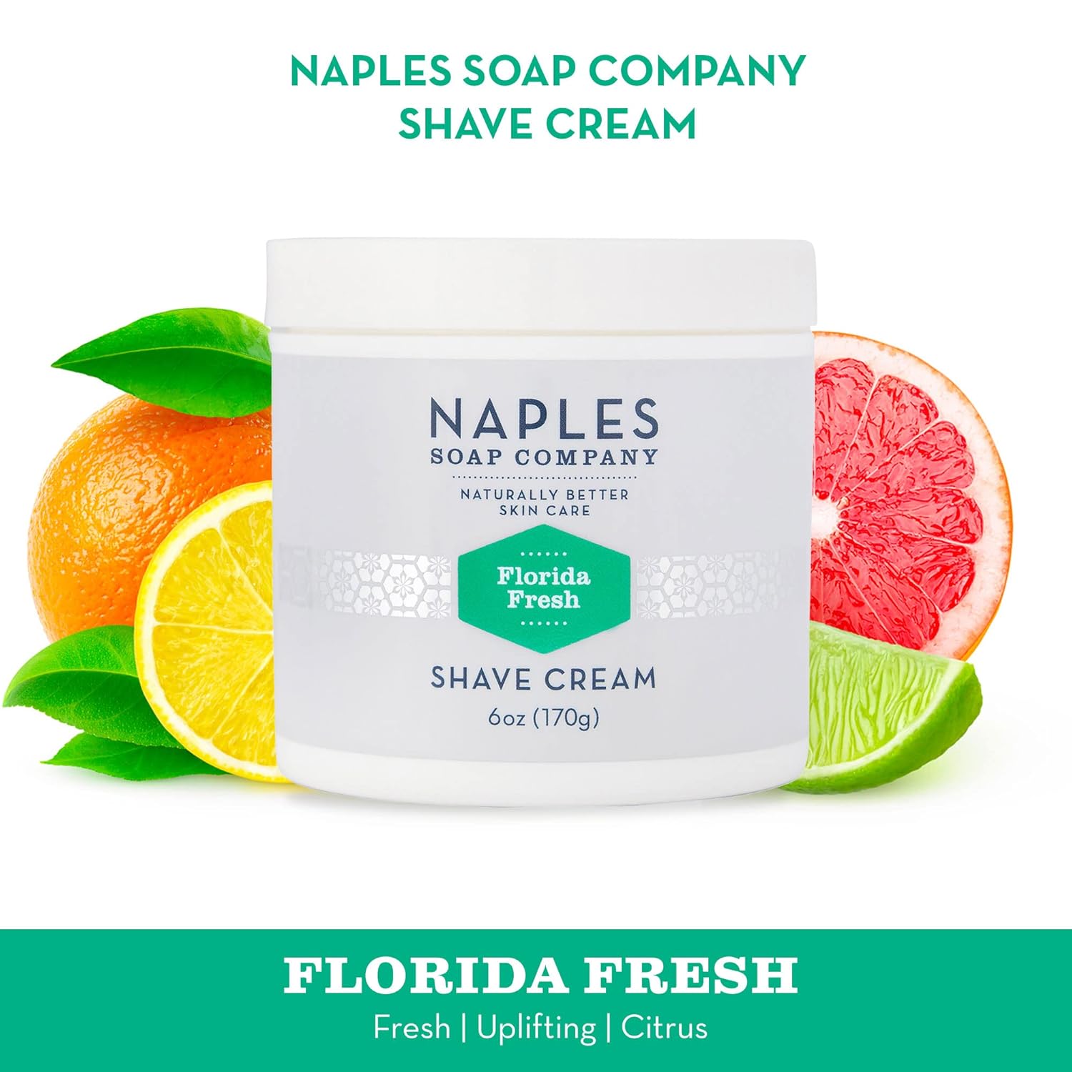 Naples Soap Company Crema hidratante para afeitar, fórmula vegana unisex no comedógena con manteca de karité natural y cacao para un afeitado suave
