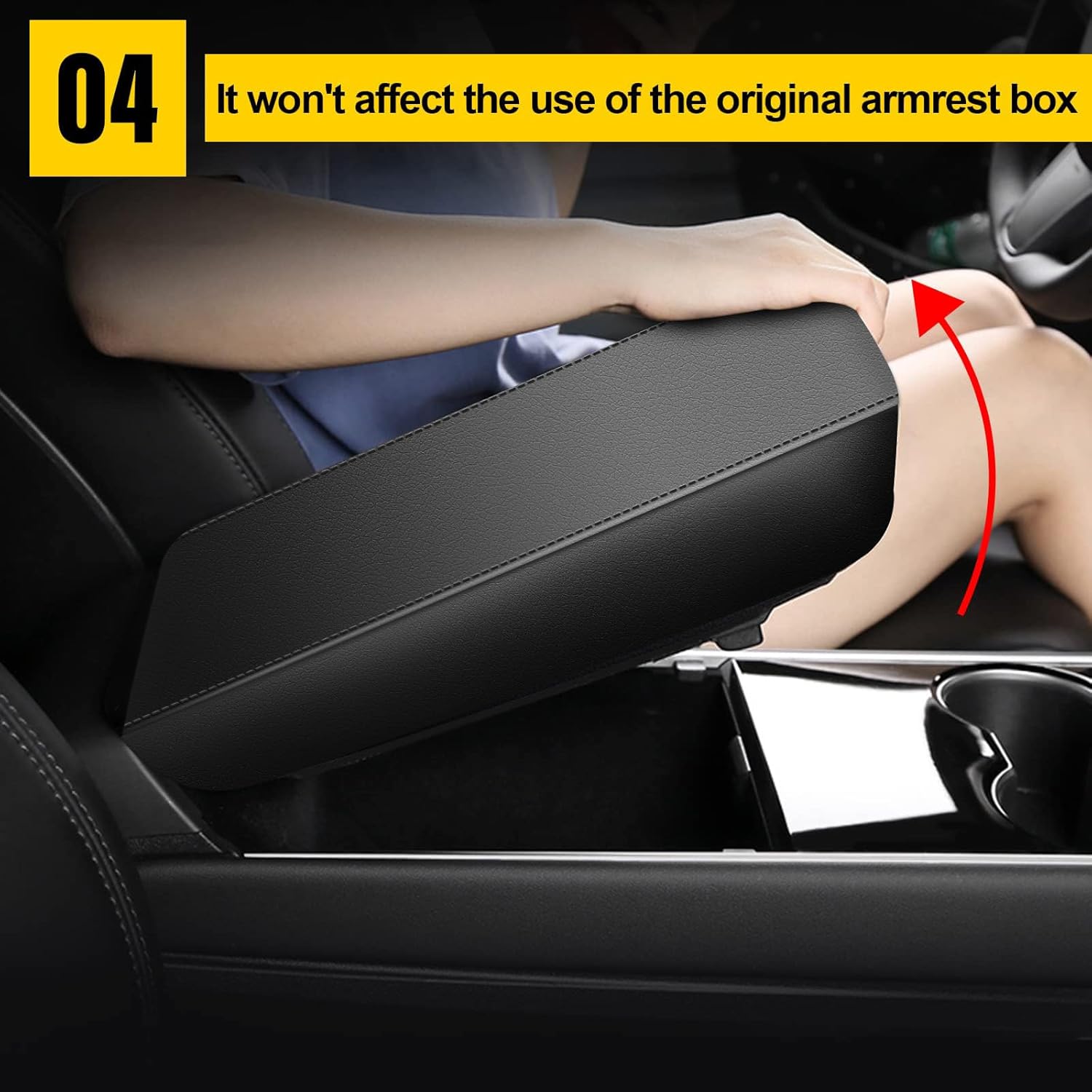 AOMSAZTO Cubiertas de consola central reposabrazos para Toyota Highlander 2008-2014