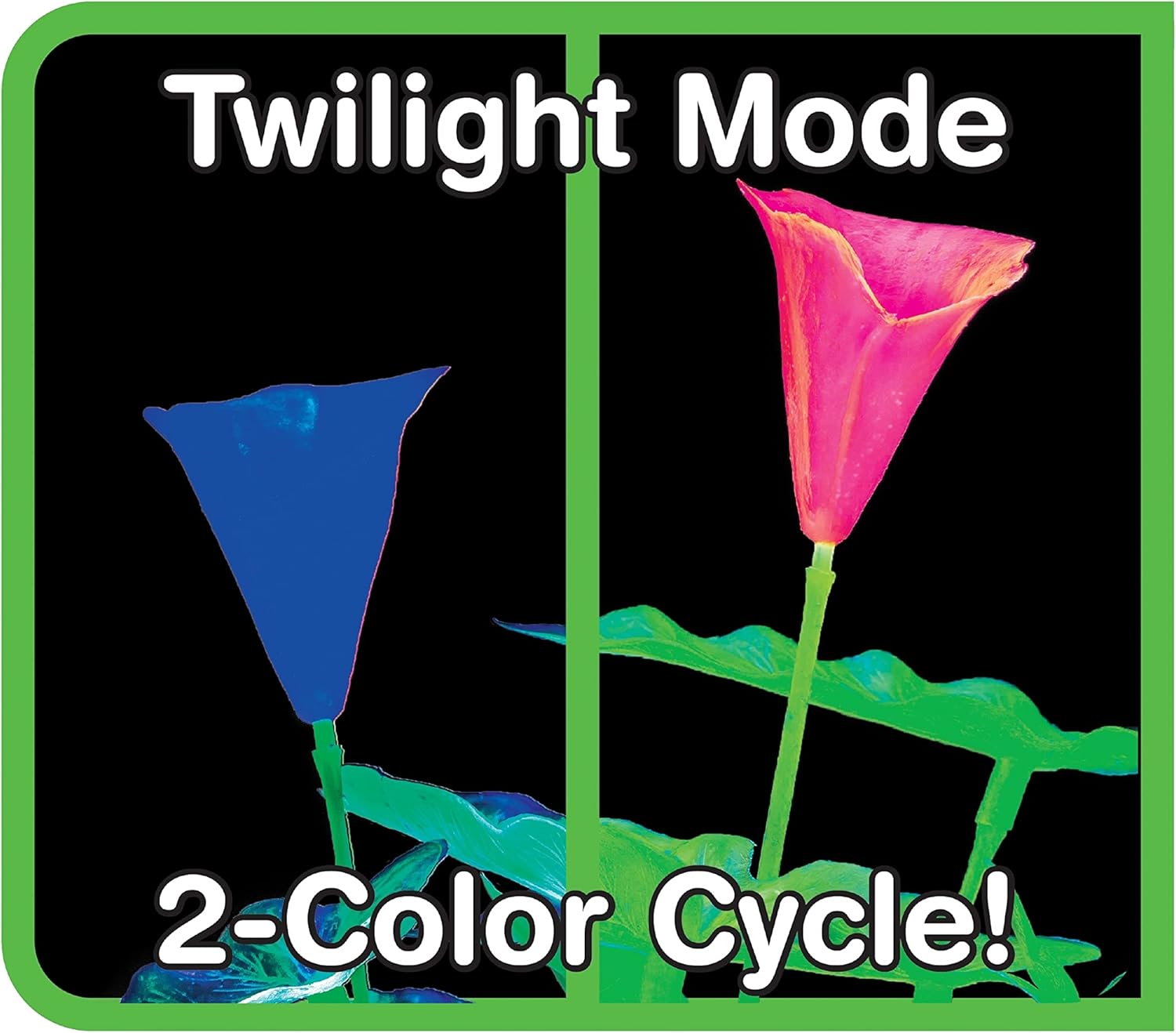 GloFish Planta fluorescente, azul pequeño, decoración de acuario, fluorescencia bajo LED azules