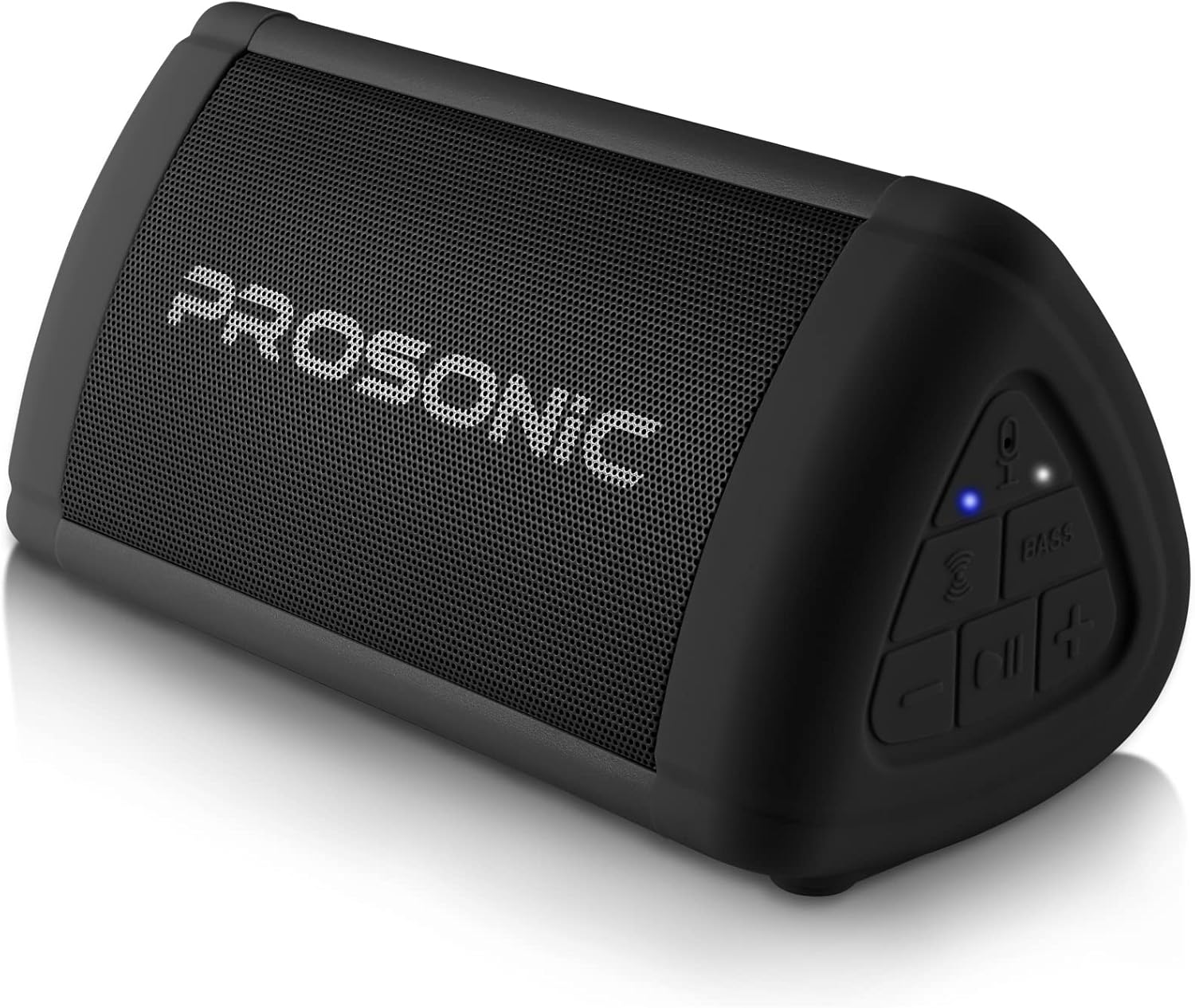 Prosonic BT3 – Altavoz Bluetooth inalámbrico portátil con sonido estéreo de 10 W y refuerzo de graves – Sonido rico y graves intensos – Bluetooth