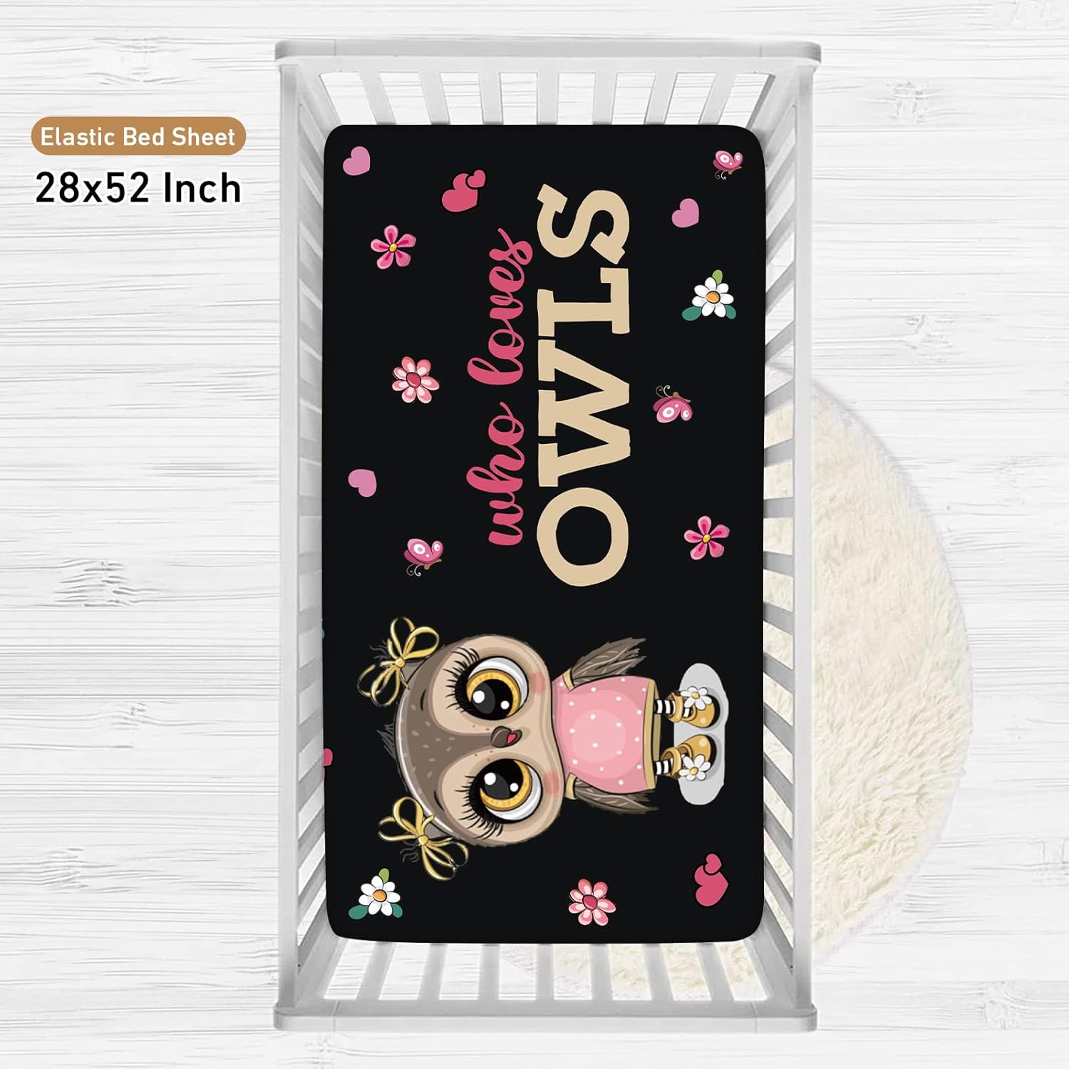 Juego de ropa de cama personalizado para cuna juego de cuna de 5 piezas con nombre de bebé personalizado, juego de ropa de cama con temática floral