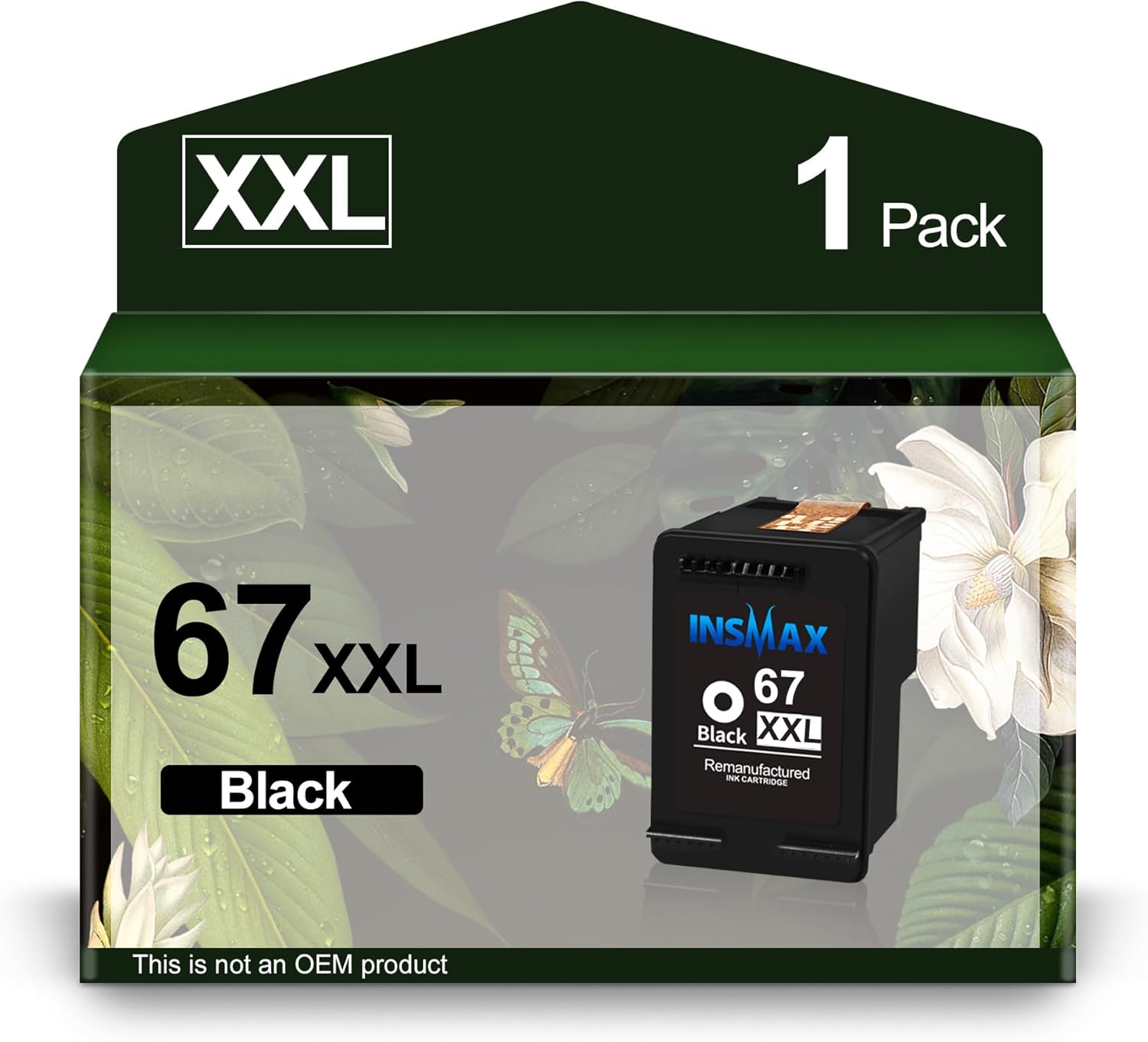 67XXL Cartuchos de tinta negra de alto rendimiento de repuesto para HP Ink 67 67XL 67XXL compatible con 6000 6055 6055e 6052 Envy Pro 6400 6455
