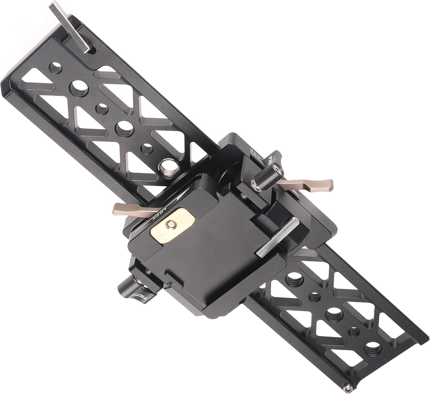 Fotga Placa de cola de milano estándar de 10 pulgadas y 10 pulgadas con agujeros de tornillo de 14 a 20 38 pulgadas – 16 agujeros para trípode con