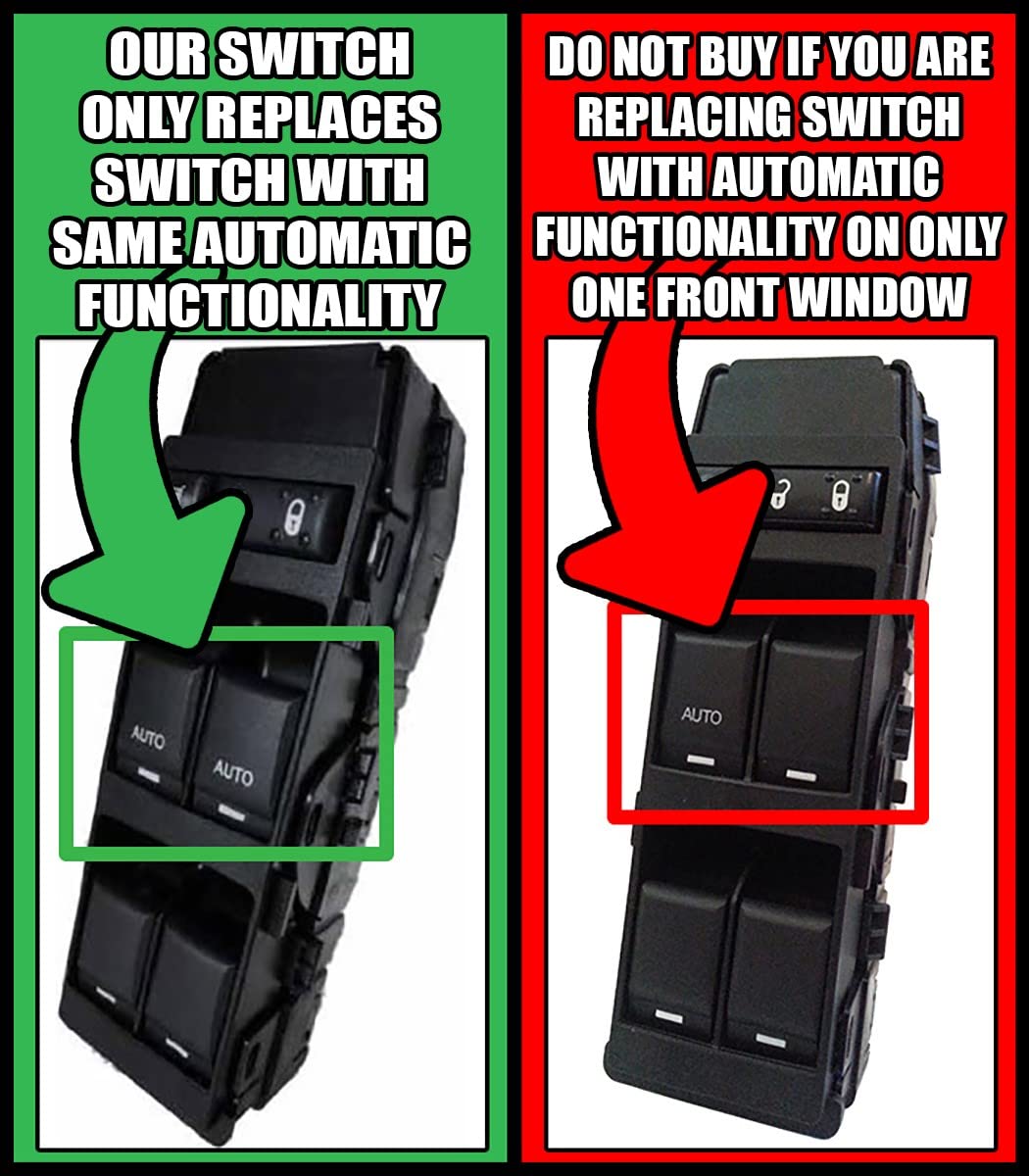 SWITCHDOCTOR Interruptor maestro de ventana para Chrysler Sebring Convertible 2007-2010
