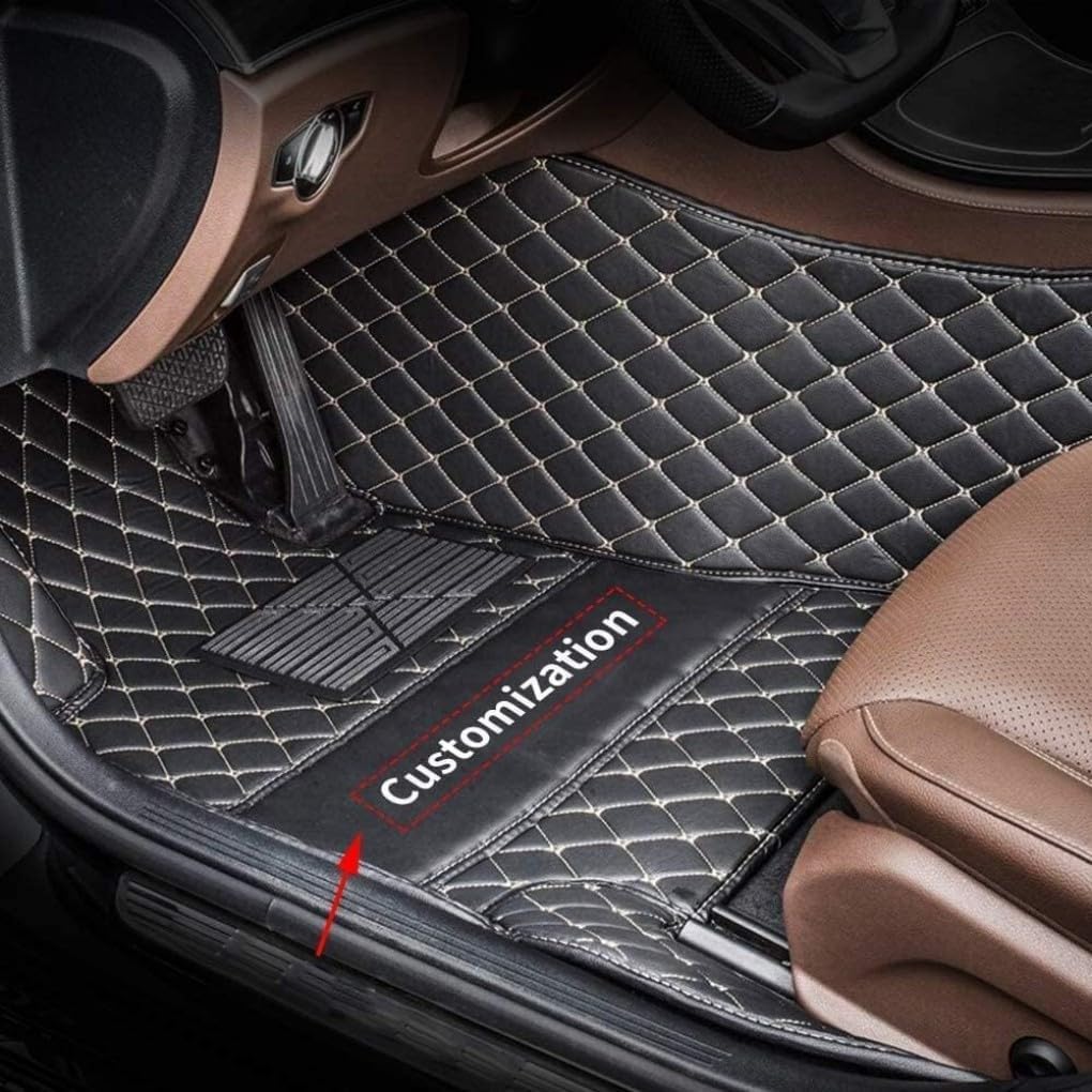 Alfombrillas personalizadas de cuero artificial para automóvil, impermeables, antideslizantes, adecuadas para automóviles, SUV, camiones. Protege el
