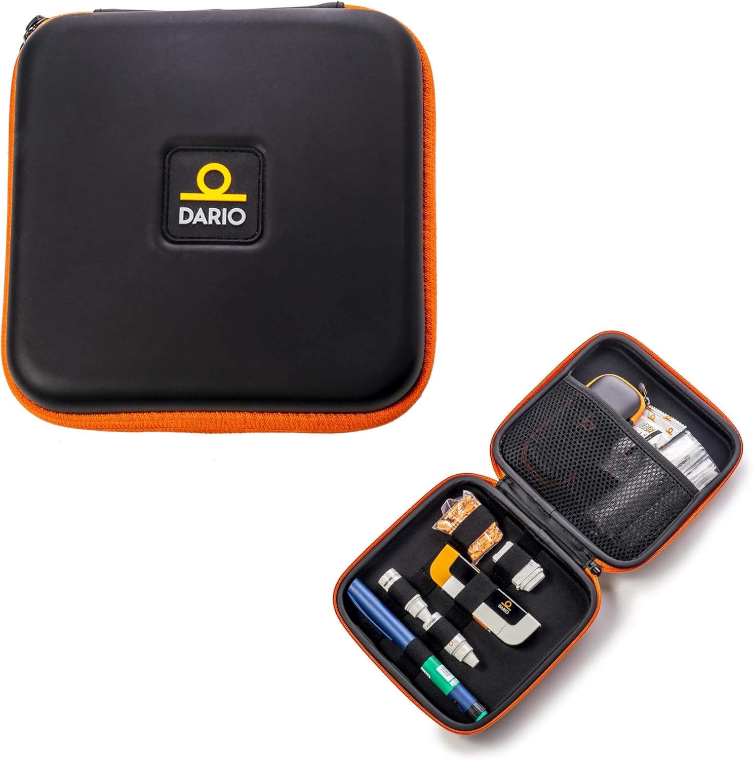 Funda organizadora de viaje para control de diabetes, Lancetas y tiras de prueba