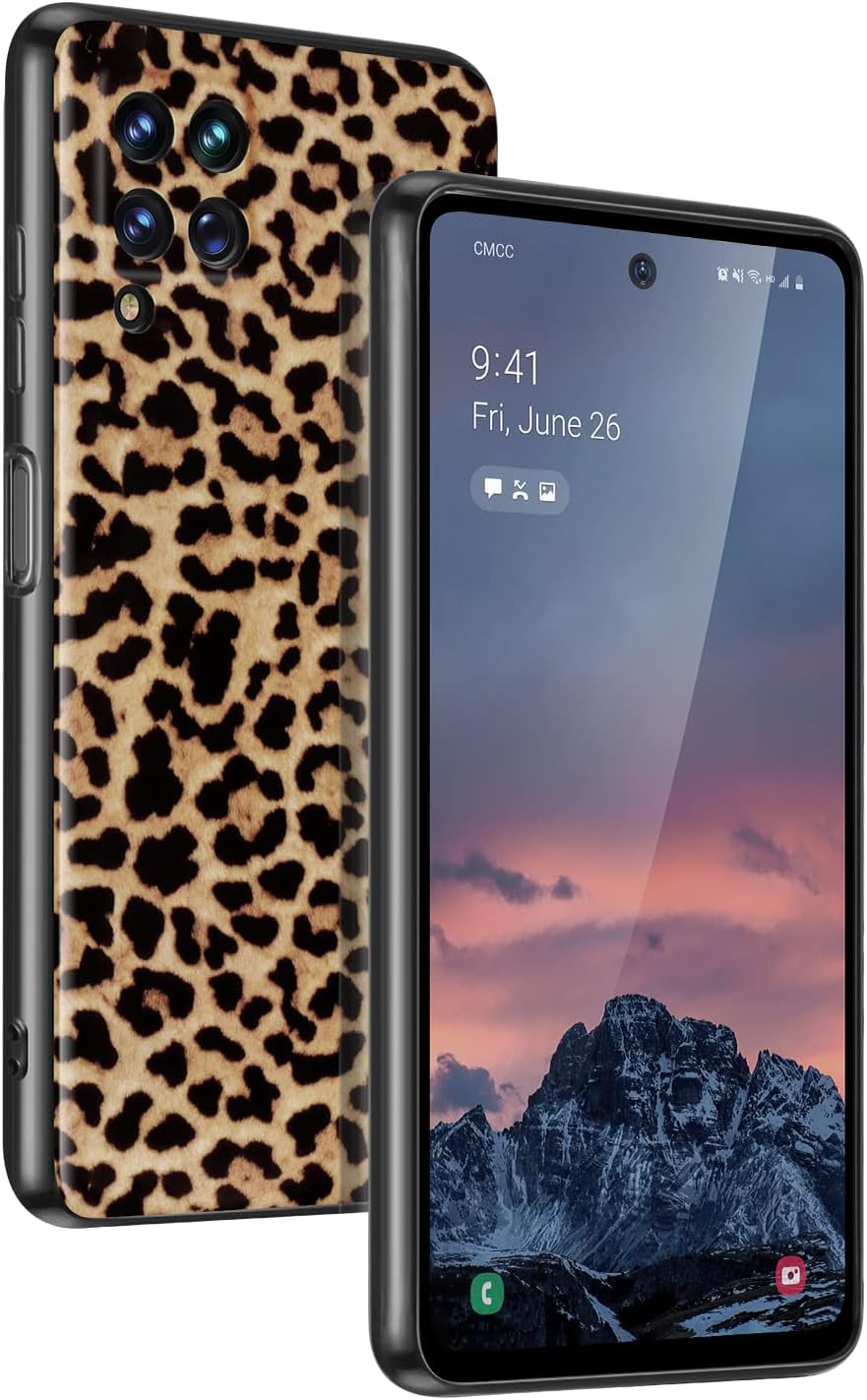 E Segoi Funda protectora para Samsung Galaxy A12, funda protectora con estampado de leopardo para Galaxy A12, suave a prueba de golpes, funda de