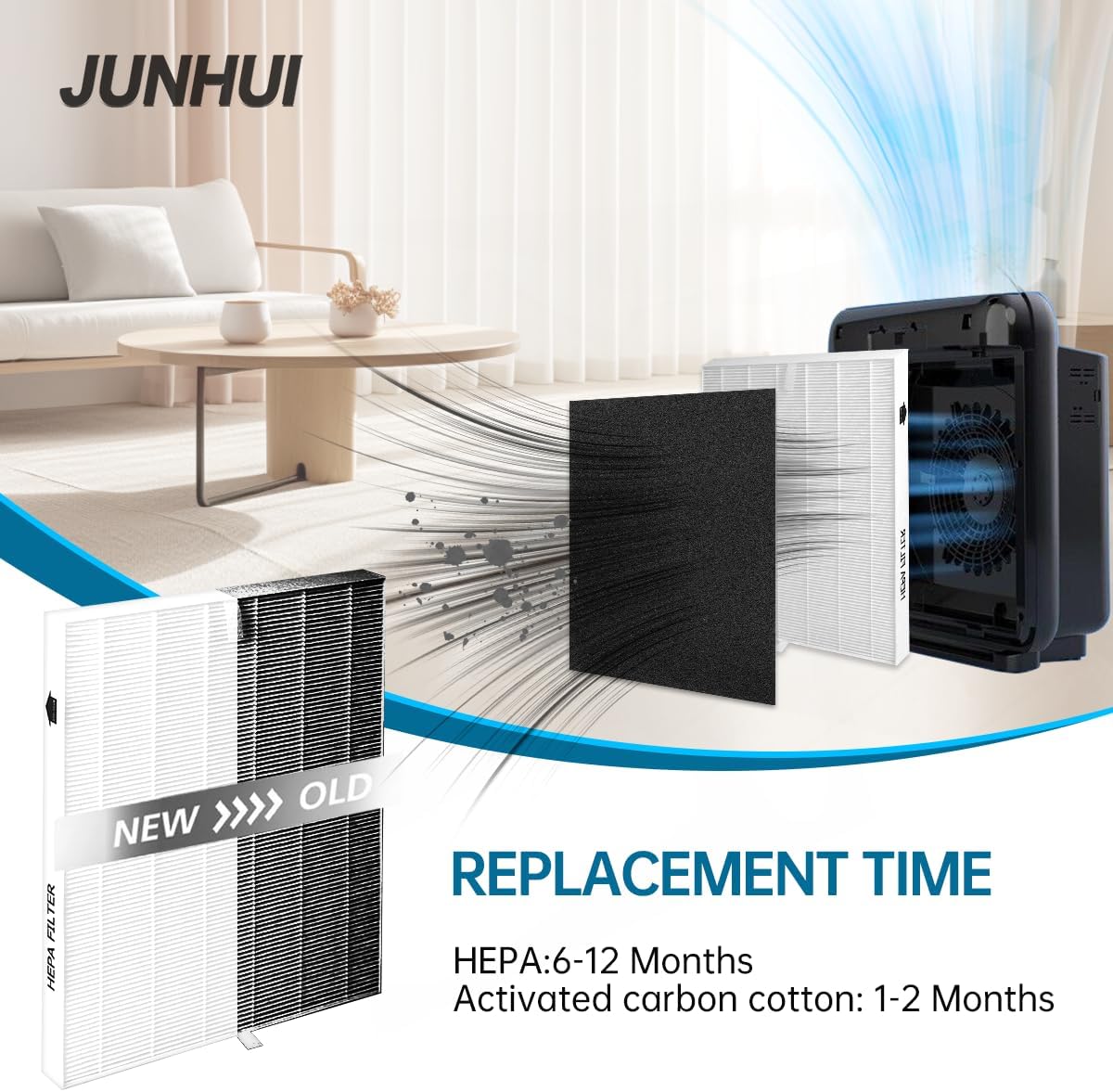AP-1512HH Filtro de repuesto H13 Ture HEPA compatible con Coway AP-1512HH, AP-1518R, AP-1519P, purificador de aire Airmega 200M, parte # 3304899, 1