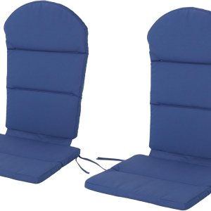 Christopher Knight Home Terry – Cojines para sillas Adirondack resistentes al agua (juego de 2), azul marino, 2 unidades (paquete de 1) Christopher Knight Home Terry – Cojines para sillas Adirondack resistentes al agua (juego de 2), azul marino, 2 unidades (paquete de 1)