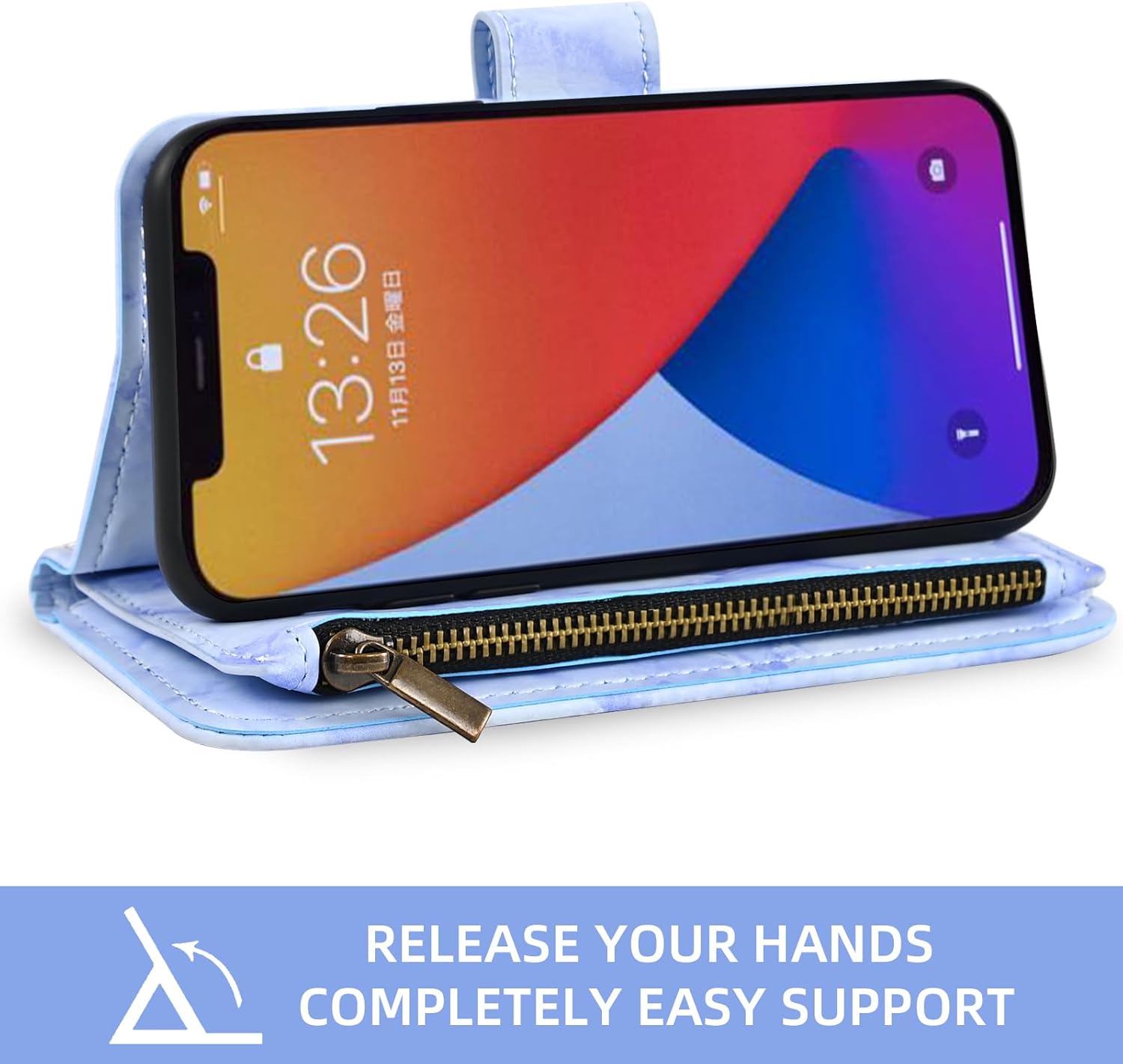 Asuwish Funda de teléfono para iPhone 12 Pro Max 6.7 Funda tipo cartera con protector de pantalla de vidrio templado y soporte para tarjetas de