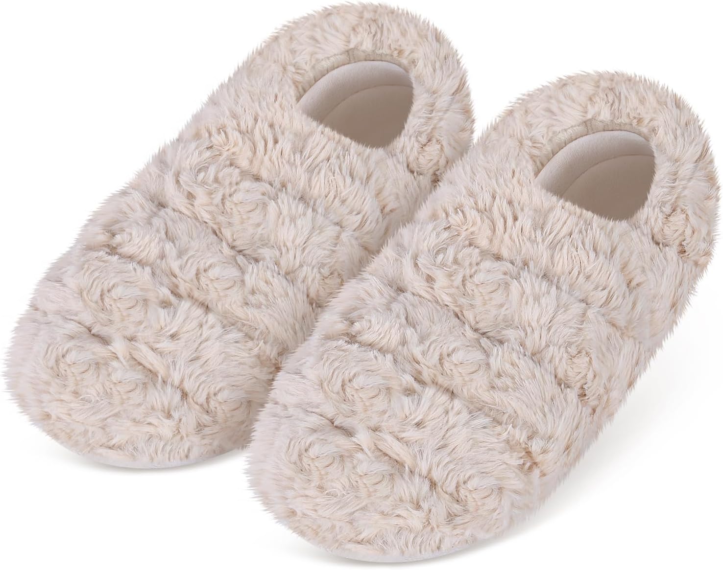 Suzzipad Pantuflas térmicas para microondas y calentadores de pies para mujeres y hombres, calentadores de pies para pies fríos, pantuflas de