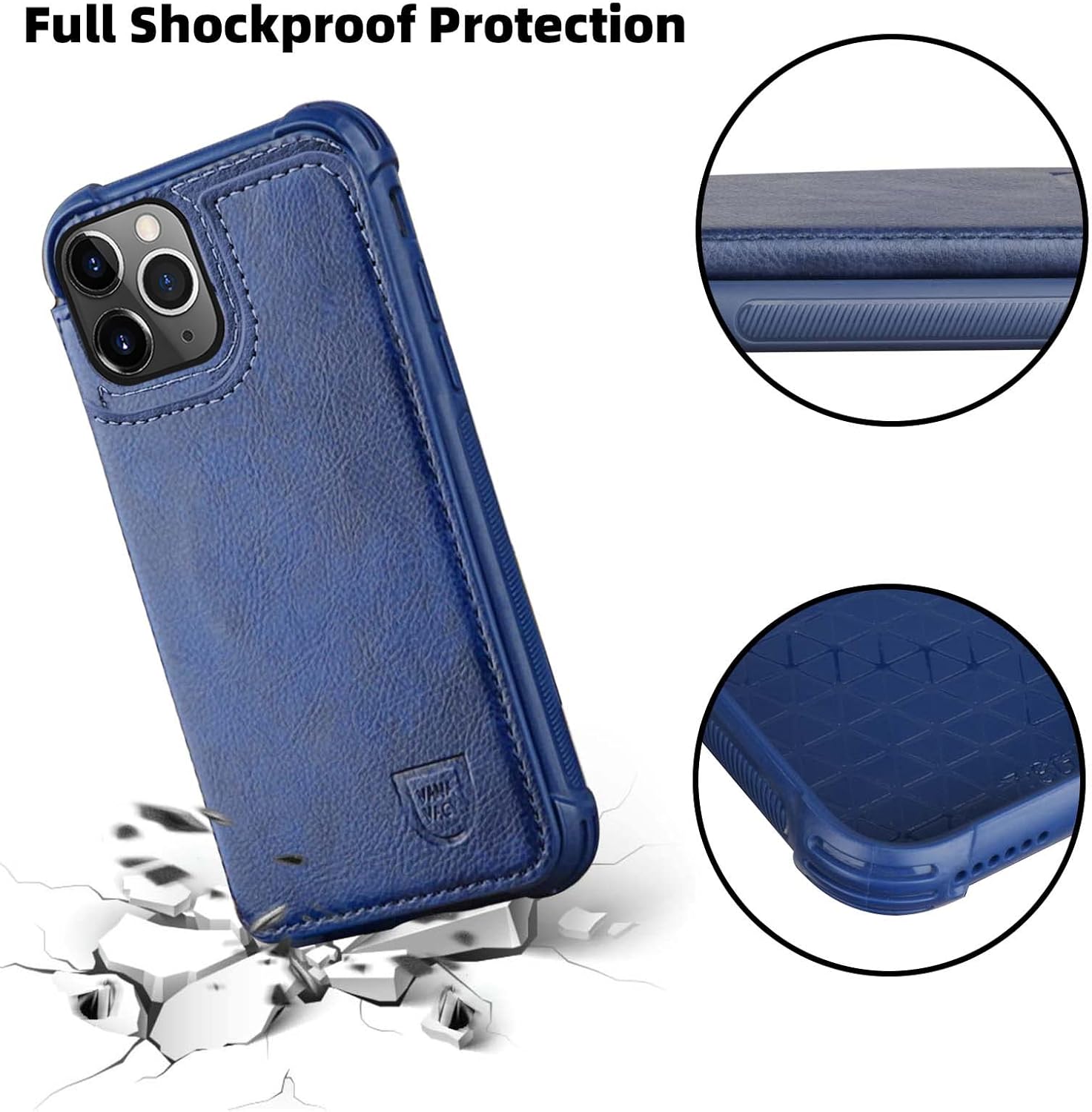 VANAVAGY Funda tipo cartera para iPhone 13 Pro Max para mujeres y hombres, funda de cuero con tapa para teléfono compatible con soporte magnético
