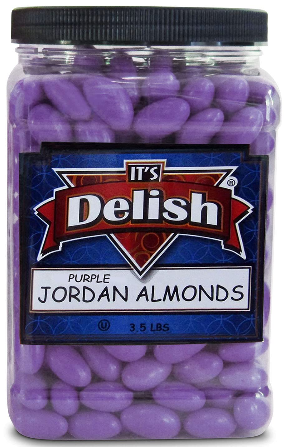 Its Delish – Almendras moradas de Jordania por Its Delish, contenedor jumbo de 3.5 libras  Nuez de almendra confitada a granel con revestimiento de