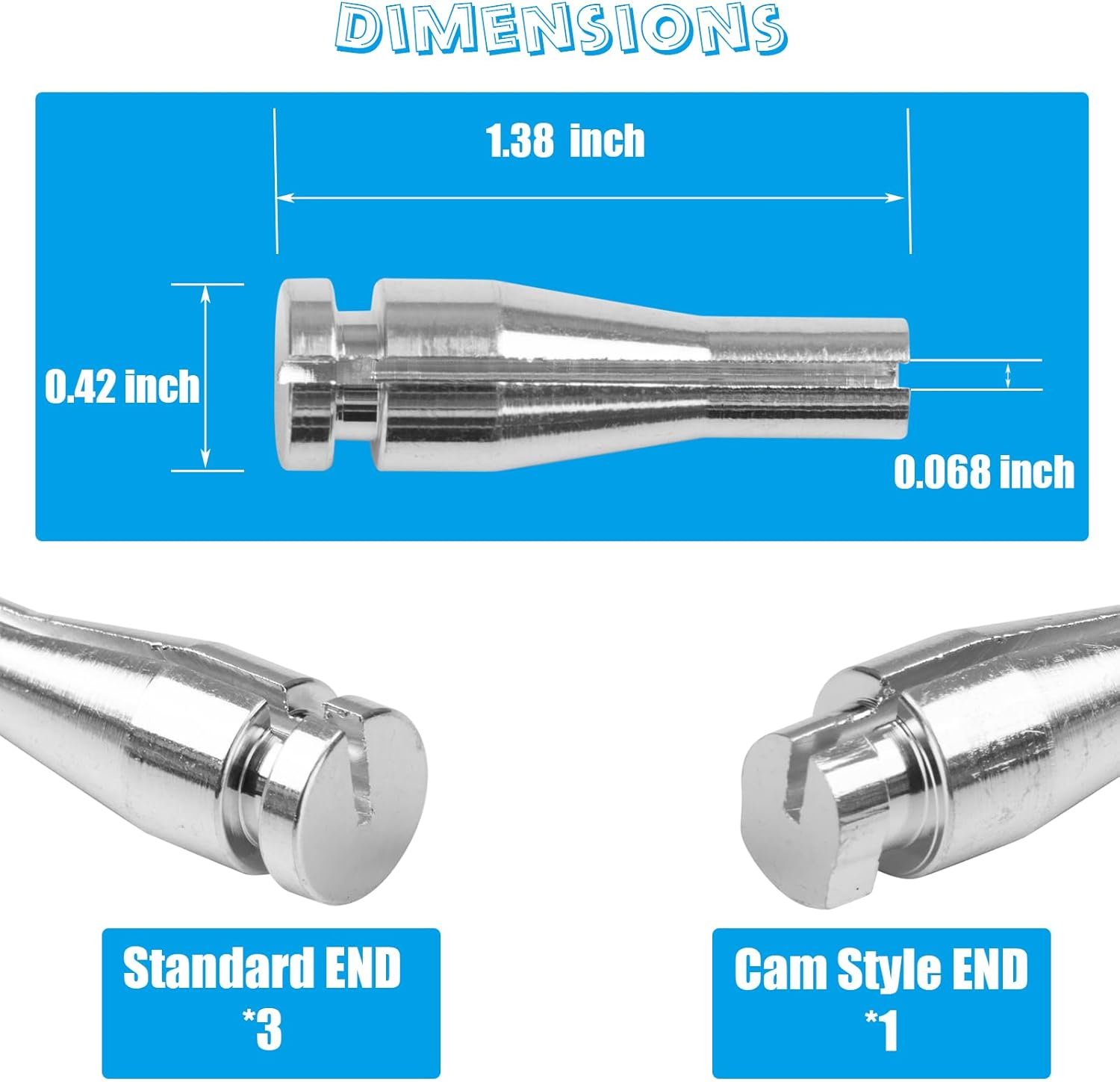 SuiTool Kit de reparación de cables de cierre de puerta de 4 extremos compatible con Ford F150 F250 F350, Serie E, Ranger, Expedition, Excursion,