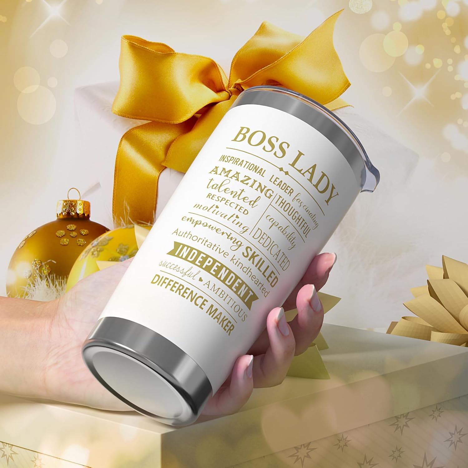Regalos de jefa para mujer, regalos del día de la jefa para mujeres, regalos para mujer jefa, ideas de regalo de cumpleaños de Navidad para jefa,