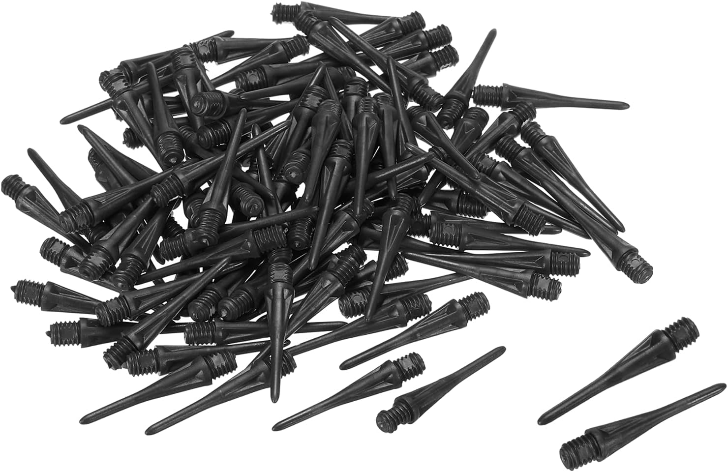PATIKIL Puntas de dardo de plástico 2BA hilo suave puntas de dardo de repuesto de punta de plástico de punta suave Accesorios de dardo