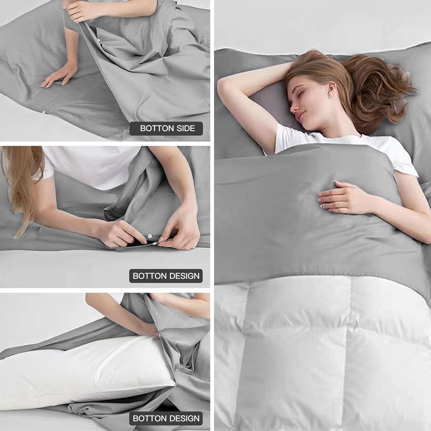 Travel Sheet Sleep Sack Adult, Self Tanning Sleep Bed Sheet Protector, Travel Sleeping Bag for Hotels, Camping Sleeping Bag Liner, Sleep Sack for