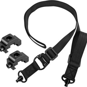 Eslinga QD tradicional de 2 puntos para eslingas de rifle de ajuste rápido con soportes Picatinny cómodo de llevar Eslinga QD tradicional de 2 puntos para eslingas de rifle de ajuste rápido con soportes Picatinny cómodo de llevar