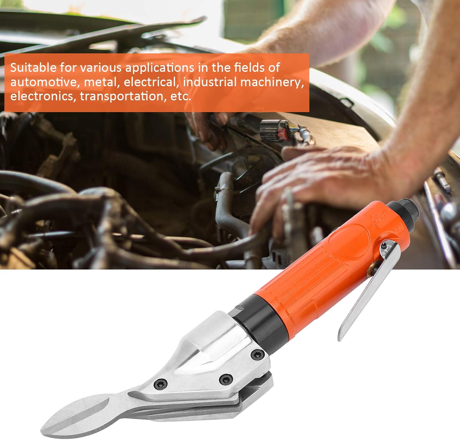 14in Heavy Duty Air Shears Power 2500rmp cortador de corte de metal neumático acero cuchilla recta tijeras herramientas industriales