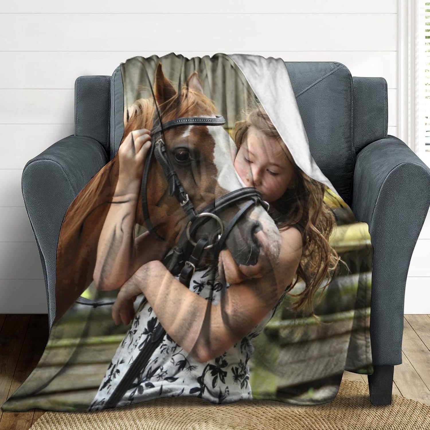 Manta personalizada de forro polar, manta personalizada con nombre para la familia, manta gruesa personalizada con imagen y texto, se adapta a sofá,