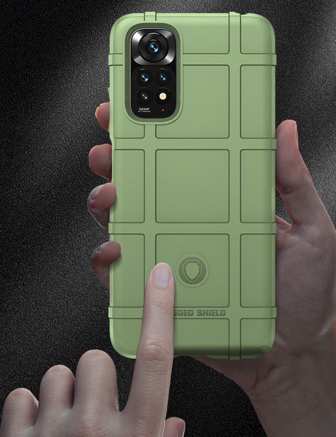 CCSmall Funda para Xiaomi Redmi Note 11 4G, resistente a prueba de golpes de grado militar a prueba de caídas, súper resistente, cubierta resistente