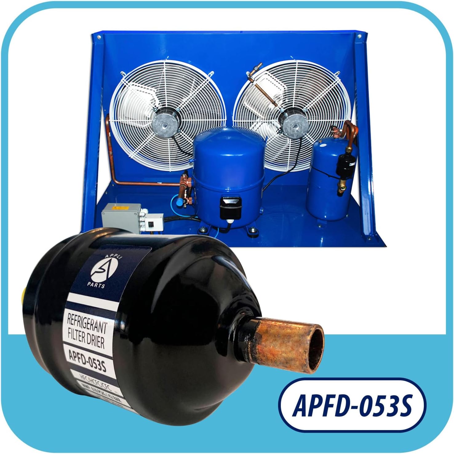 Appli Parts APFD-053S 38 in Línea Líquida Refrigerante AC Filtro Secador HVAC Refrigeración 053S ODF Sudor Soldadura conexión universal