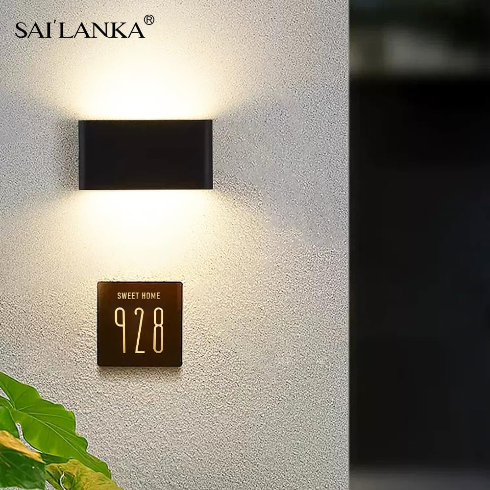 Números de casa de latón de 2.8 pulgadas, números de puerta modernos, buzón de correo, patio, oficina, hotel, número de señalización, números de