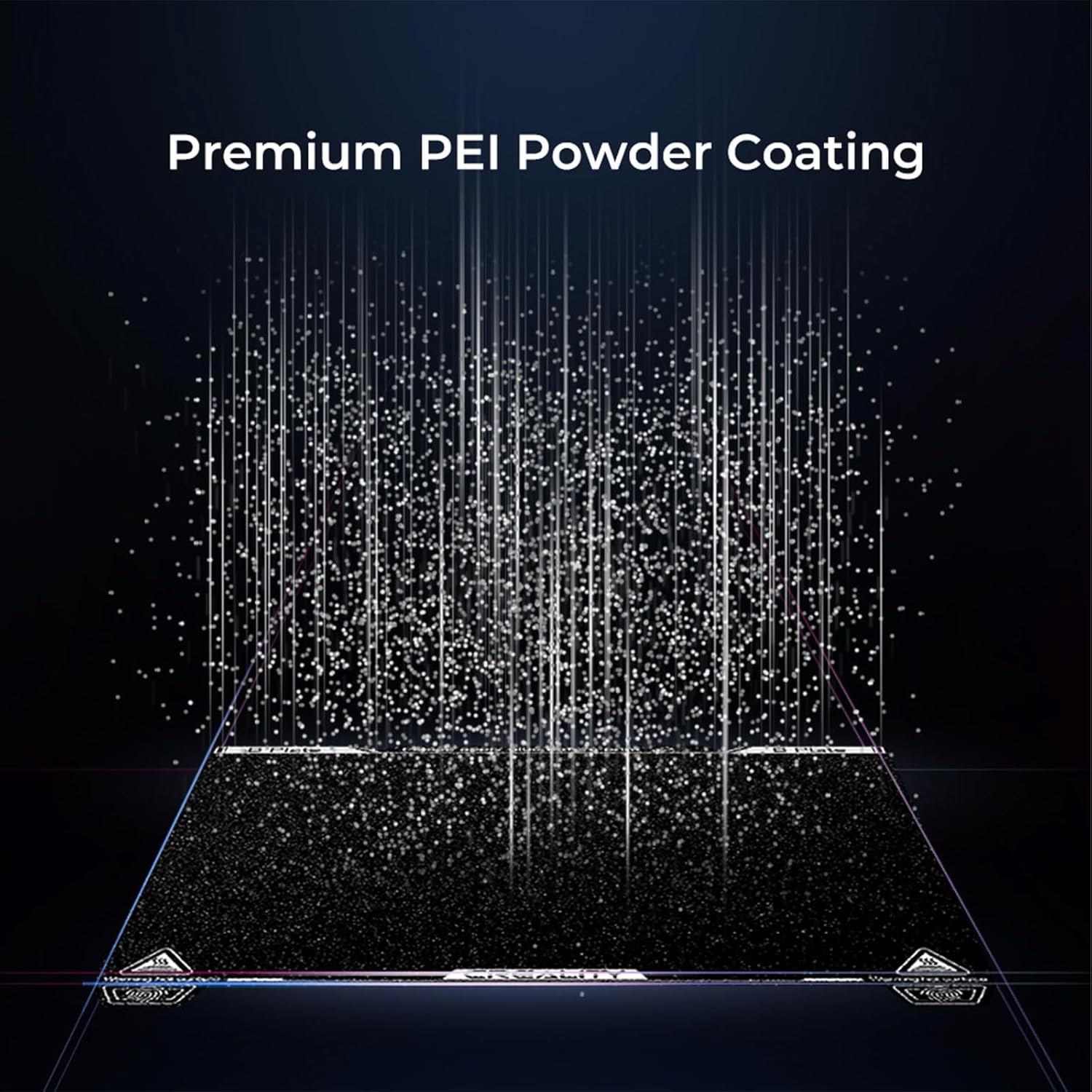 Creality K1 Max Build Plate Kit de 12.402 x 12.205 in, plataforma de impresora 3D con superficie PEI esmerilada y adhesivo magnético suave para