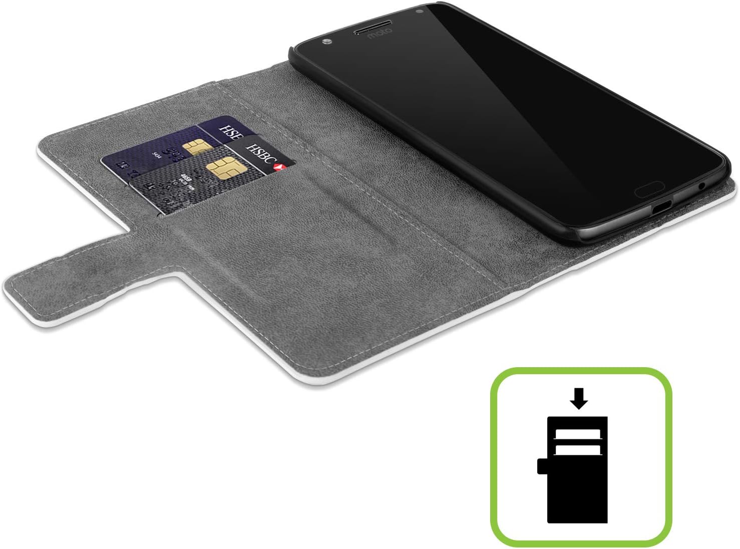 Head Case Designs Officially Licensed Wyanne Quiet Nature 2 Leather Book Wallet Case Cover Compatible with Motorola Moto Edge 40