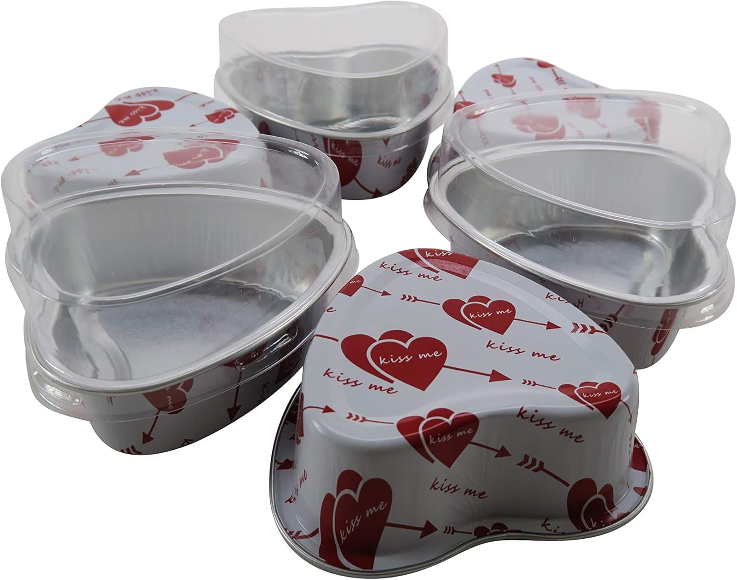 KitchenDance – Molde desechable de aluminio para tartas con tapa  3.5 onzas de papel de aluminio para hornear, cocinar, calentar, preparar