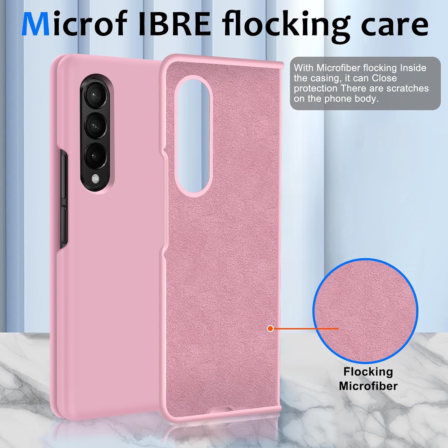 Z Fold 3 – Funda de silicona líquida para Samsung Galaxy Z Fold3 5G, funda delgada para mujeres y niñas, goma de gel suave ultra fina, diseño