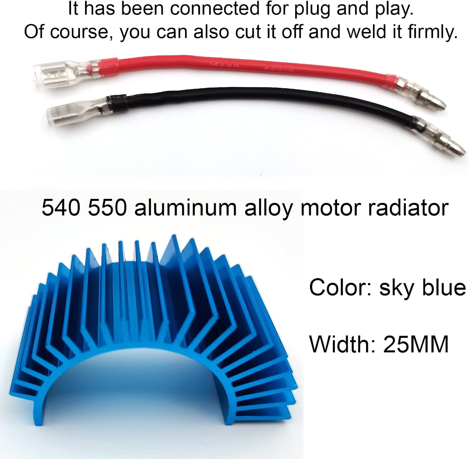 T Plus 480A-29T – Controlador de velocidad ESC cepillado impermeable con 5V3A BEC para 110 RC Crawler SCX10 D91 Traxxas Tamiya HSP RC Car y RC Motor
