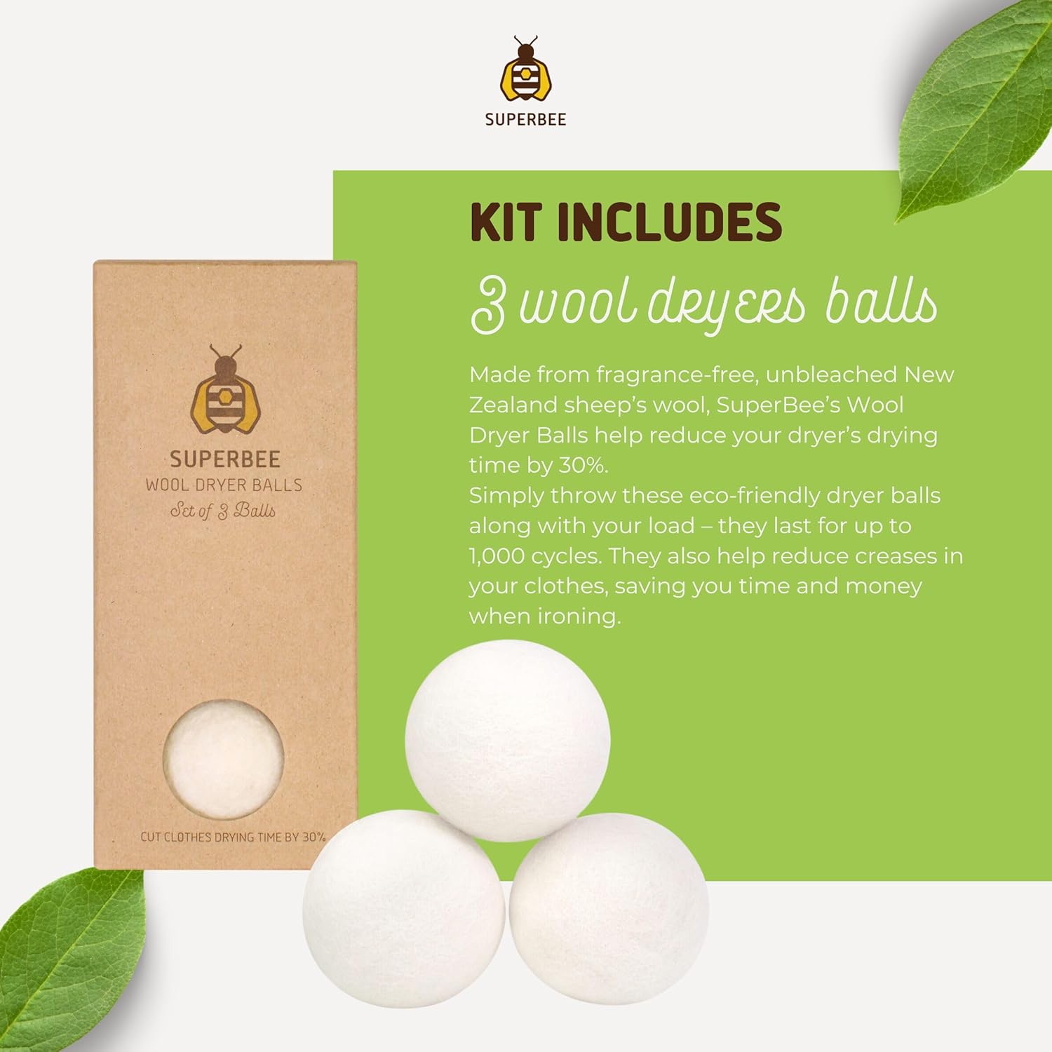 SuperBee Kit de lavandería – Kit de viaje de lavandería ecológico – Ropa de lavandería para pieles sensibles sin químicos – Alternativa de