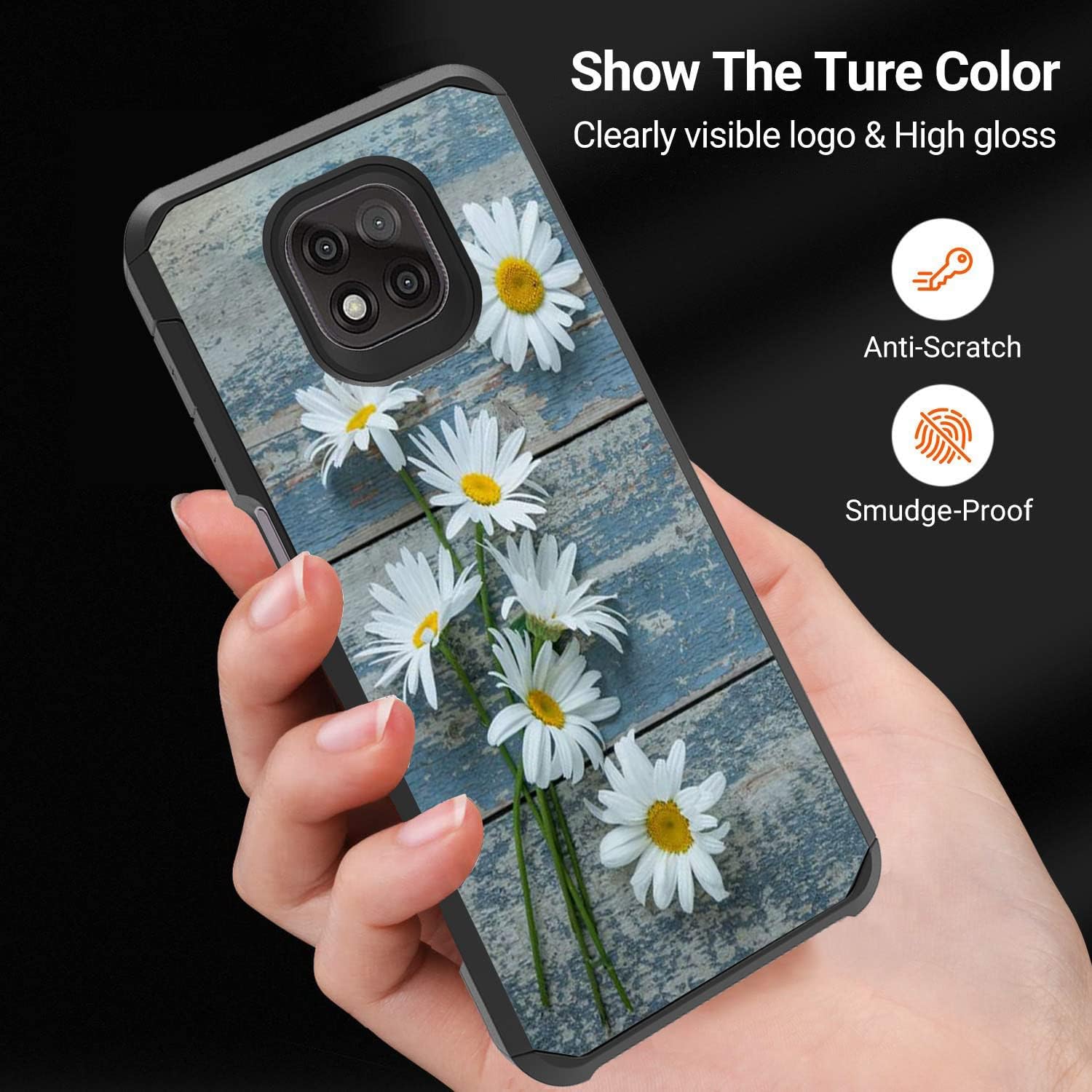 Funda para Moto G Power 2021, funda Motorola G Power 2021, funda antiarañazos a prueba de golpes. Funda híbrida de doble capa para Motorola Moto G