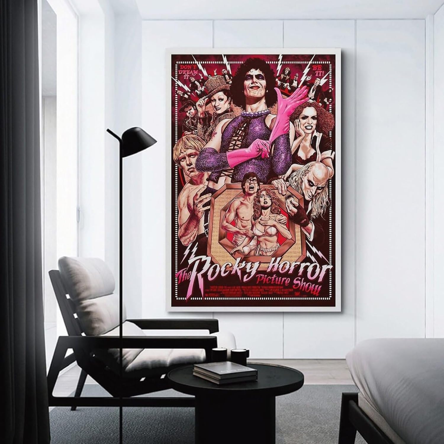 Póster de espectáculo de imágenes de terror rocoso con portada de álbum, imágenes estéticas, decoración individual de habitación, decoración de