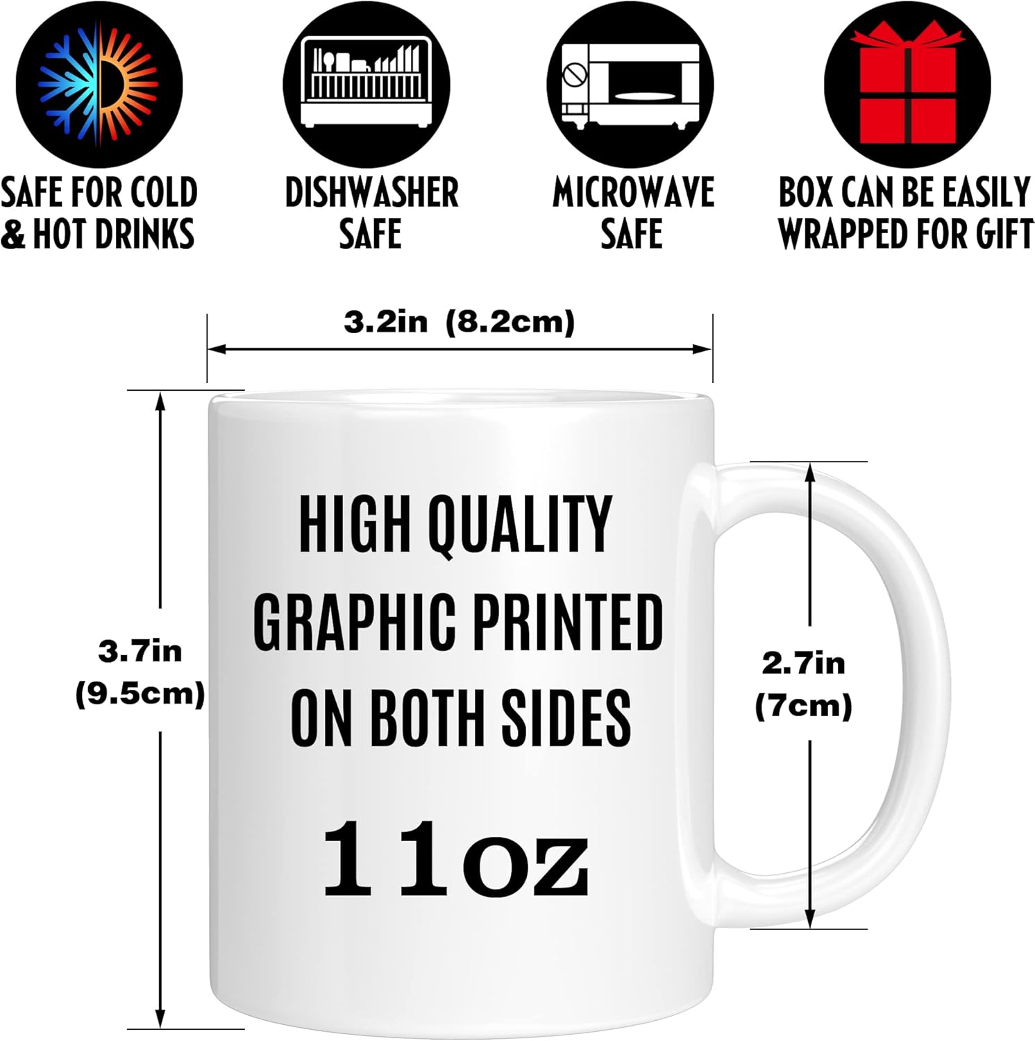 Regalo de feliz cumpleaños 60 de 11 onzas, taza de café divertida para cumpleaños, taza de cerámica para papá, mamá, abuelo, abuela, tío, tía,
