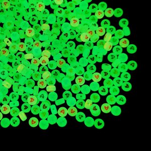 500 cuentas acrílicas luminosas de 0.276 in que brillan en la oscuridad, para hacer pulseras, collares, joyas (corazón colorido) 500 cuentas acrílicas luminosas de 0.276 in que brillan en la oscuridad, para hacer pulseras, collares, joyas (corazón colorido)