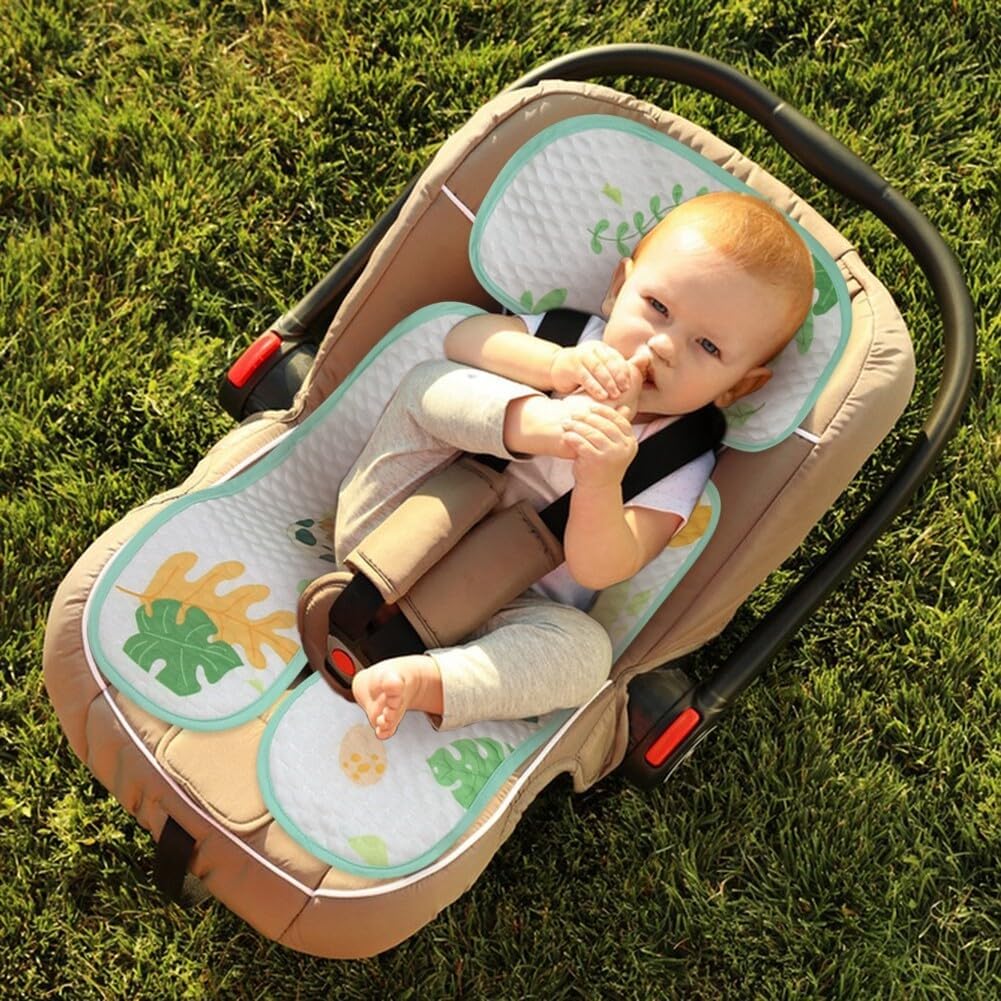 Almohadilla enfriadora para asiento de automóvil para bebé, alfombrilla enfriadora para cochecito de hielo transpirable de verano, almohadilla