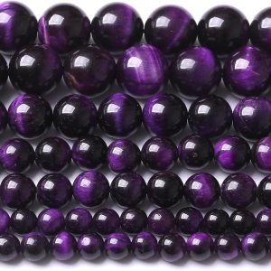 90 cuentas AAA de ojo de tigre púrpura de 0.157 pulgadas (0.157 in) con cuentas de piedras preciosas naturales, cristal curativo, energía curativa, 90 cuentas AAA de ojo de tigre púrpura de 0.157 pulgadas (0.157 in) con cuentas de piedras preciosas naturales, cristal curativo, energía curativa,