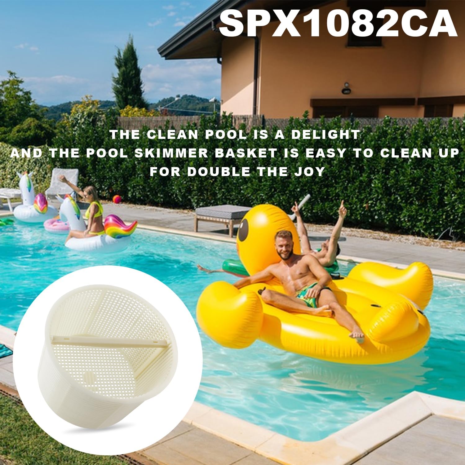 Cesta de skimmer de piscina spx1082ca apta para cestas Hayward Skimmer para piscinas enterradas, repuesto B-152 Aladdin